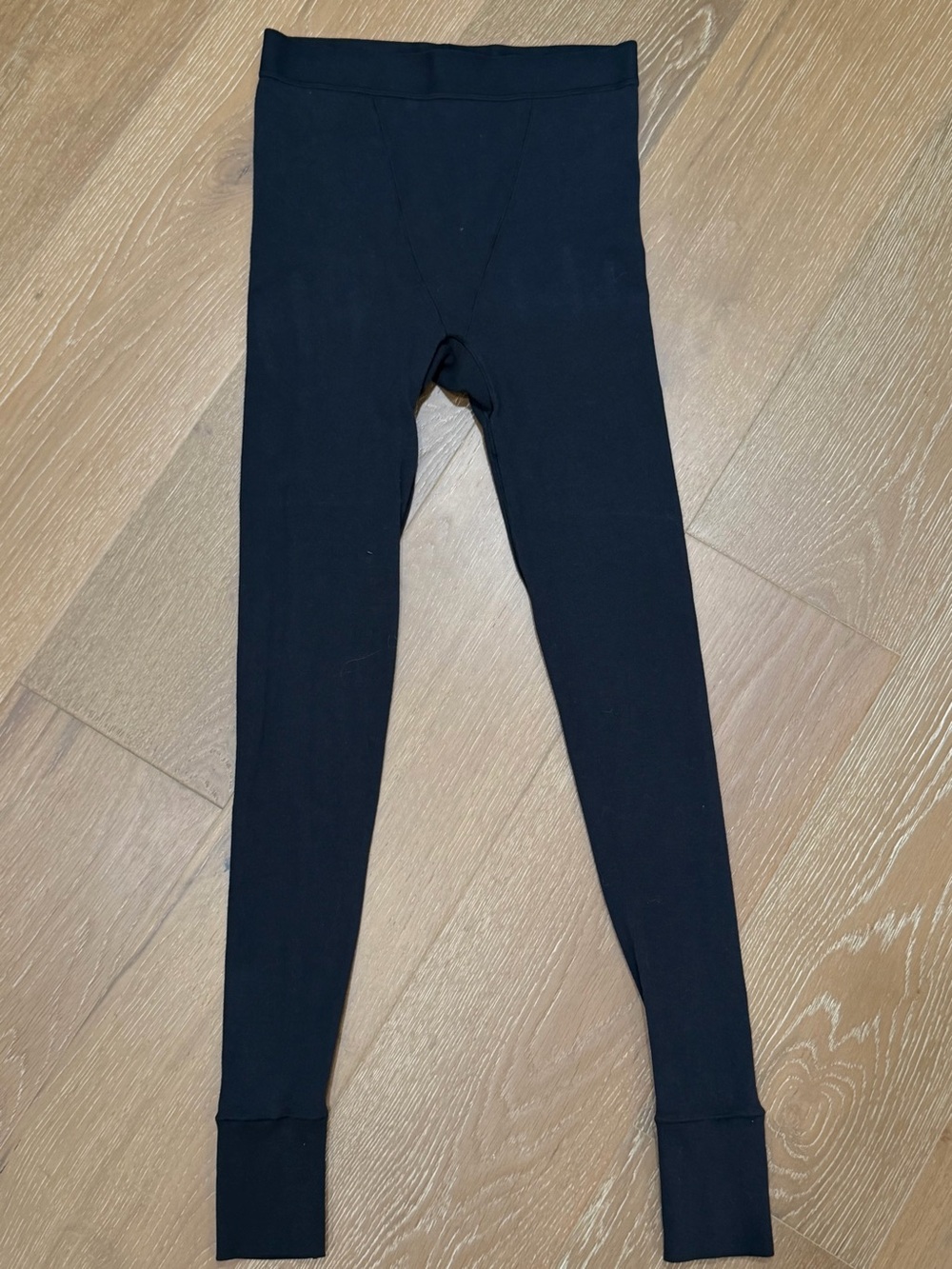 SKIMS Black Cotton Rib Leggings Size Small